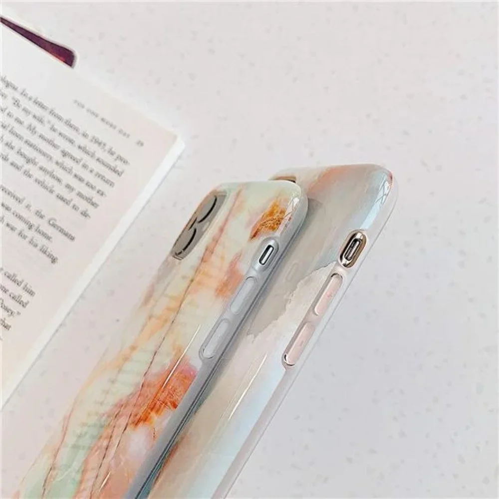iPhone Xs Max, Luxury Grey Marble Silicone Protective Phone Case - Picture 5 of 6